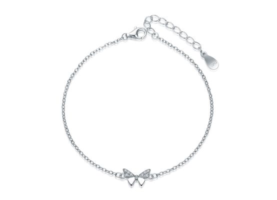 MOISS stříbrný náramek MOTÝL