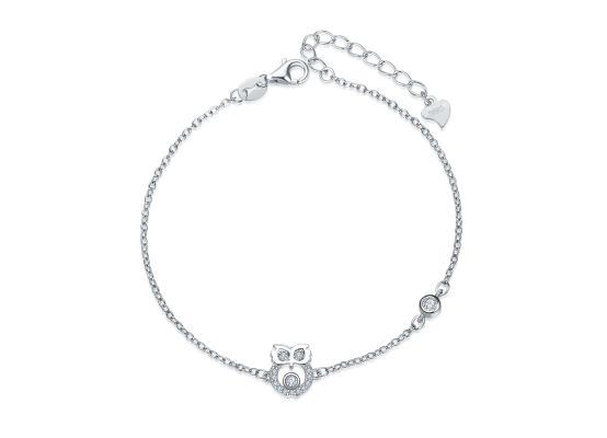 MOISS stříbrný náramek SOVA