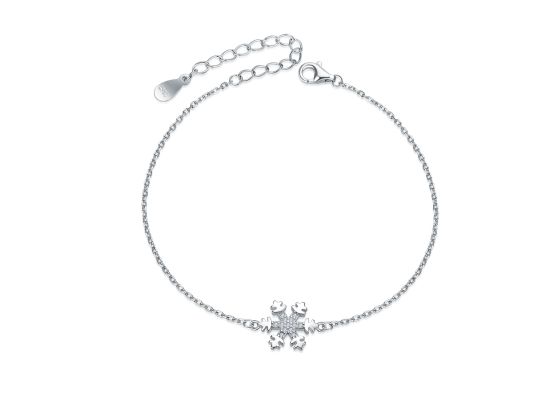 MOISS stříbrný náramek VLOČKA