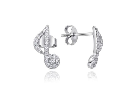 MOISS stříbrné náušnice NOTY