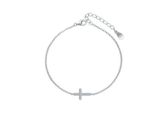 MOISS stříbrný náramek KŘÍŽ