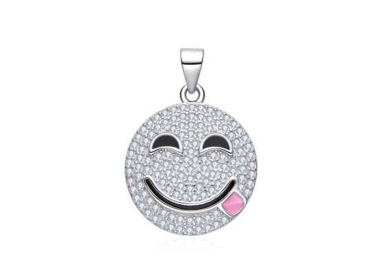 MOISS stříbrný přívěsek SMAJLÍK