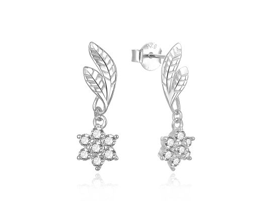 MOISS stříbrné náušnice KVĚTINA