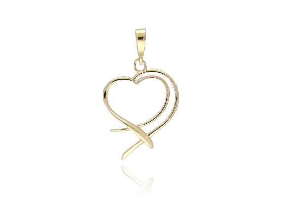 MOISS přívěsek ze žlutého zlata SRDCE