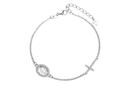 MOISS stříbrný náramek KŘÍŽEK