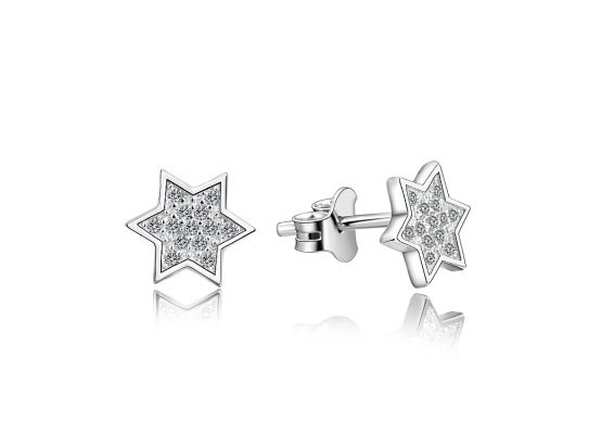 MOISS stříbrné náušnice HVĚZDA
