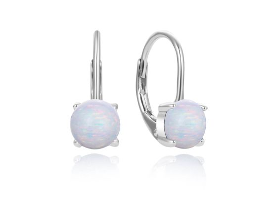 MOISS stříbrné náušnice OPÁL