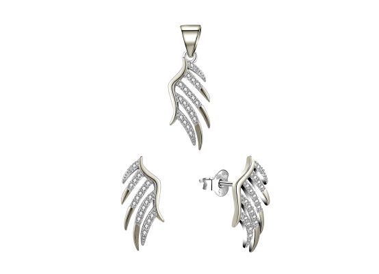 MOISS stříbrná sada KŘÍDLA
