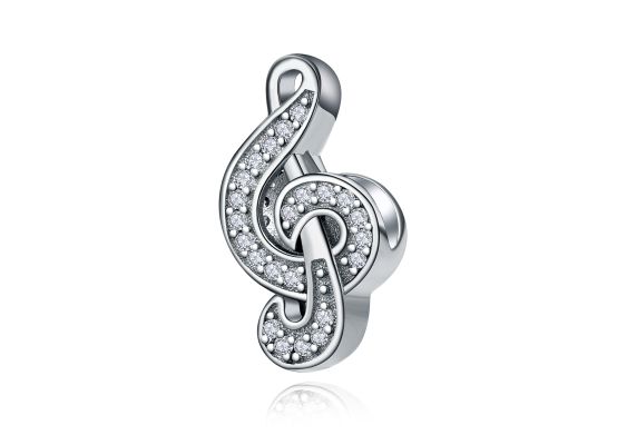 MOISS stříbrný přívěsek HOUSLOVÝ KLÍČ