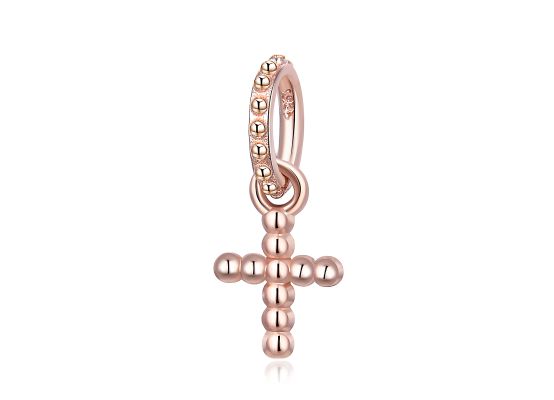 MOISS stříbrný přívěsek KŘÍŽEK ROSE