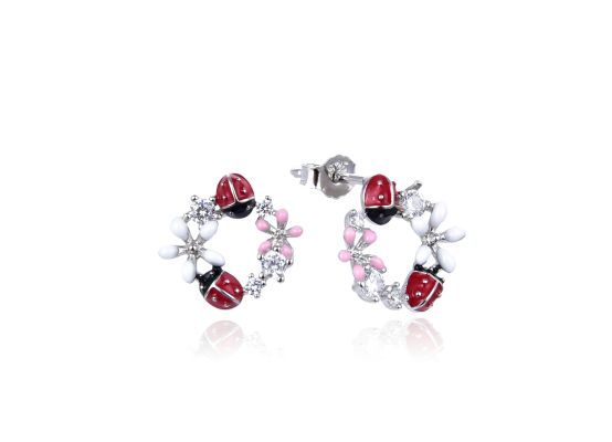 MOISS stříbrné náušnice SMALT BERUŠKA