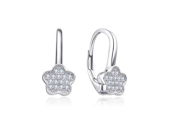 MOISS stříbrné náušnice KVĚTINA