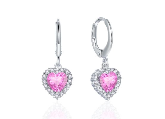 MOISS stříbrné náušnice SRDCE