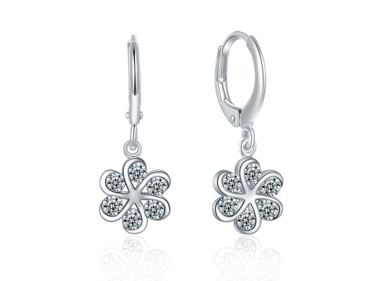 MOISS stříbrné náušnice KVĚTINA