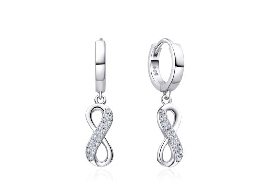 MOISS stříbrné náušnice NEKONEČNO
