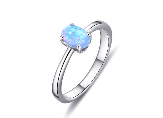 MOISS stříbrný prsten OPÁL