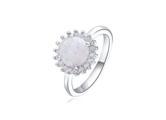 MOISS stříbrný prsten OPÁL