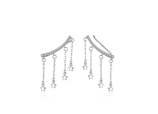 MOISS stříbrné záušnice HVĚZDA