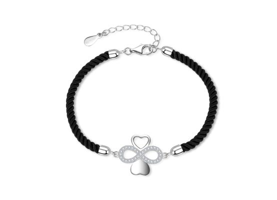 MOISS stříbrný náramek ČTYŘLÍSTEK