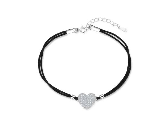 MOISS provázkový náramek SRDCE