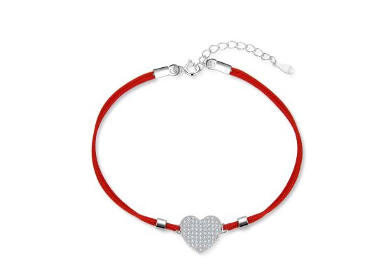 MOISS stříbrný náramek SRDCE