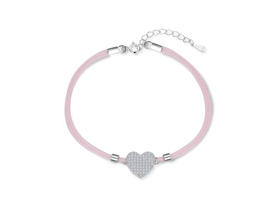 MOISS stříbrný náramek SRDCE