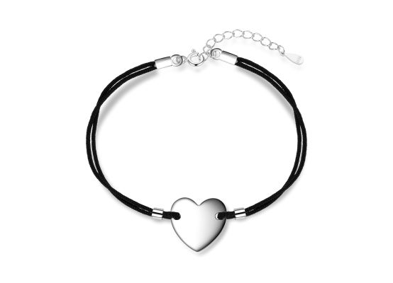 MOISS stříbrný náramek SRDCE