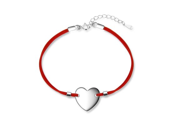 MOISS stříbrný náramek SRDCE