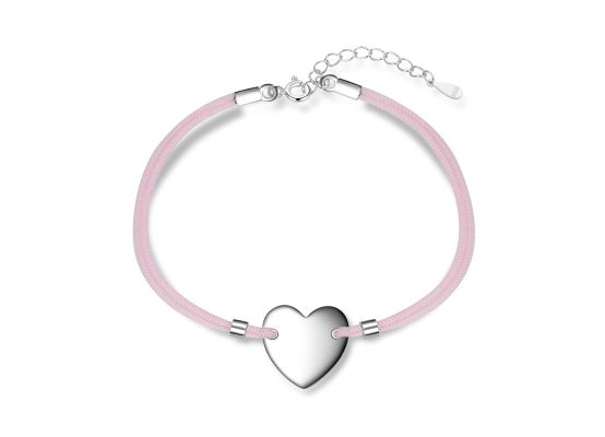 MOISS stříbrný náramek SRDCE