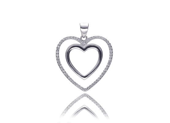 MOISS stříbrný přívěsek SRDCE