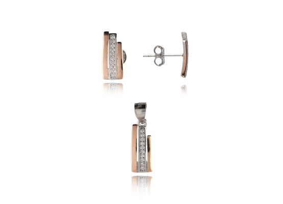 MOISS stříbrná sada ROSE