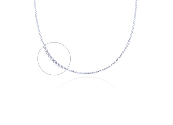 MOISS stříbrný řetízek BOX