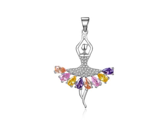 MOISS stříbrný přívěsek BALETKA