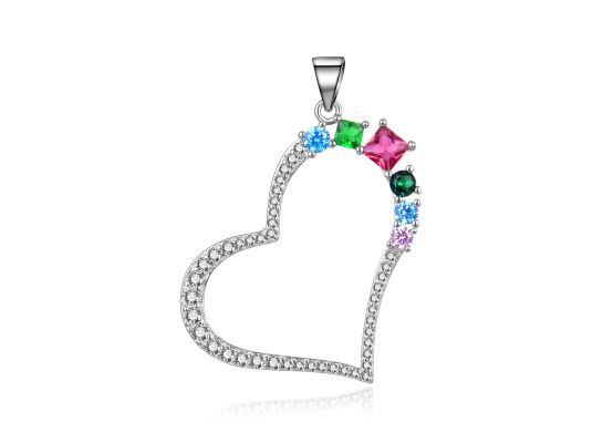 MOISS stříbrný přívěsek SRDCE