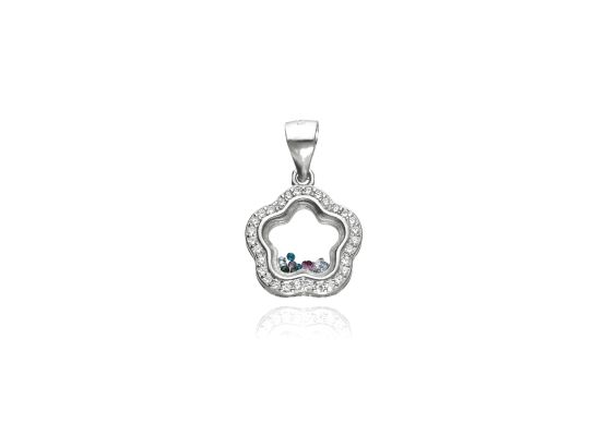 MOISS stříbrný přívěsek KVĚTINA