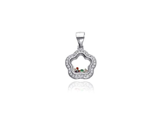 MOISS stříbrný přívěsek KVĚTINA