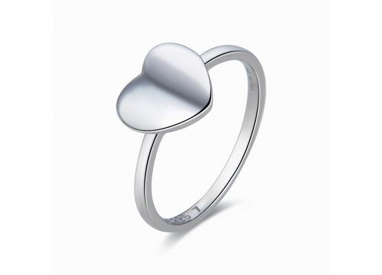 MOISS stříbrný prsten SRDCE