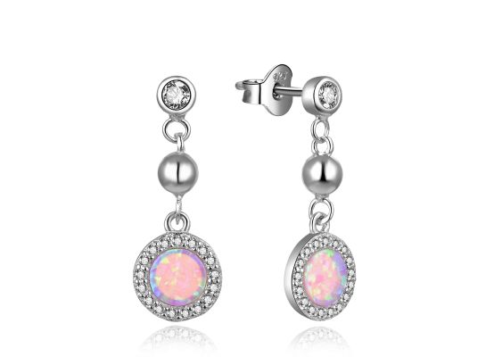 MOISS stříbrné náušnice OPÁL