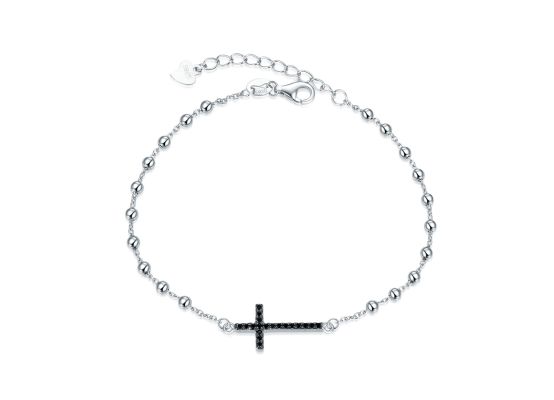 MOISS stříbrný náramek KŘÍŽ