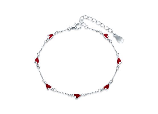 MOISS stříbrný náramek SRDCE