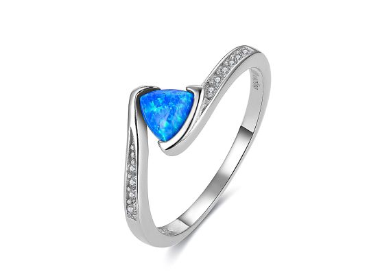 MOISS opálový stříbrný prsten