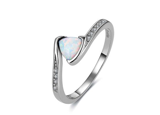 MOISS opálový stříbrný prsten
