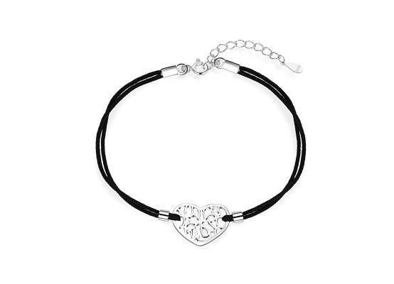 MOISS stříbrný náramek SRDCE