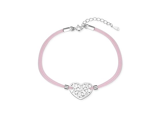 MOISS stříbrný náramek SRDCE