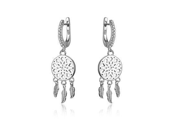 MOISS stříbrné náušnice LAPAČ SNŮ