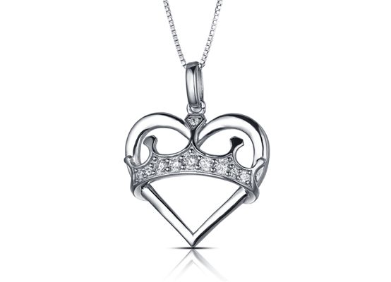 MOISS stříbrný přívěsek SRDCE