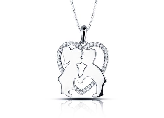 MOISS stříbrný přívěsek SRDCE