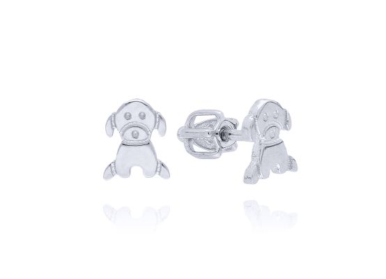 MOISS náušnice z bílého zlata ŠTĚNĚ