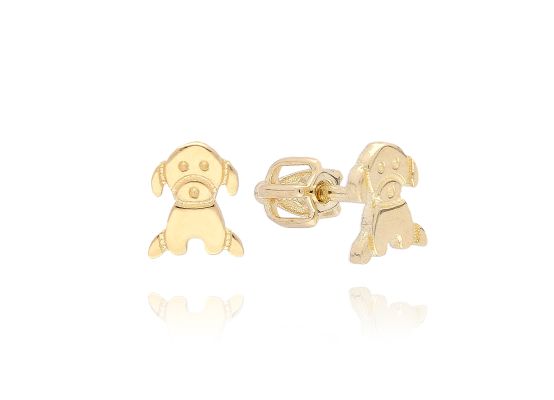 MOISS náušnice ze žlutého zlata ŠTĚNĚ