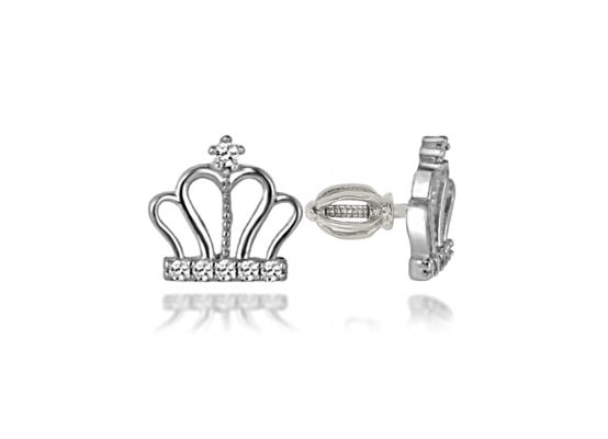 MOISS stříbrné náušnice KORUNKA